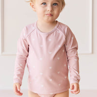 Marnie Top - Mon Amour Rose Large Childrens Swimwear from Jamie Kay Australia