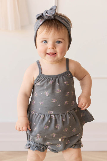 Organic Cotton Meadow Singlet - Simone Lava Childrens Singlet from Jamie Kay Australia