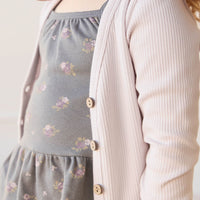 Organic Cotton Modal Cardigan - Luna Childrens Cardigan from Jamie Kay Australia