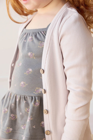 Organic Cotton Modal Cardigan - Luna Childrens Cardigan from Jamie Kay Australia