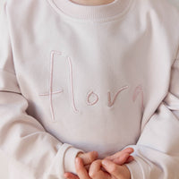 Organic Cotton Bobbie Sweatshirt - Luna Flora Childrens Top from Jamie Kay Australia