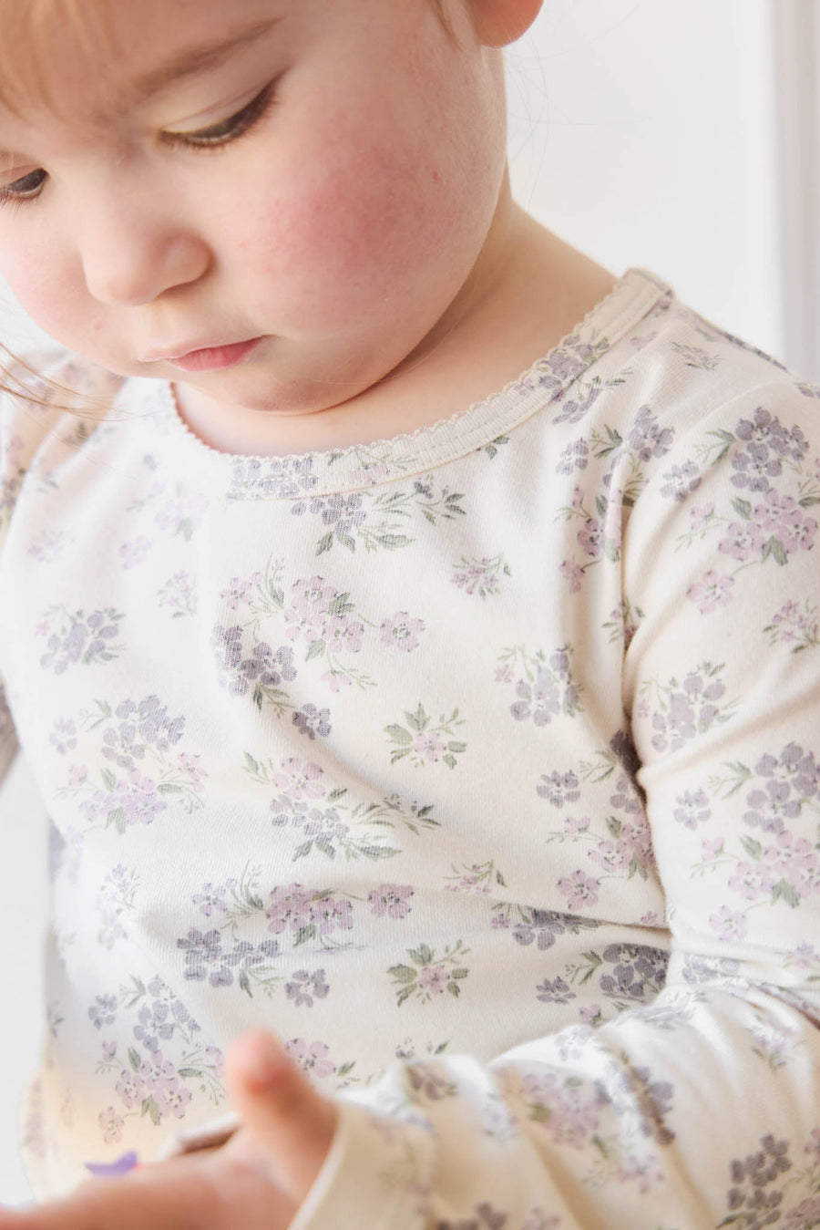 Organic Cotton Long Sleeve Top - Selena Tofu Childrens Top from Jamie Kay Australia