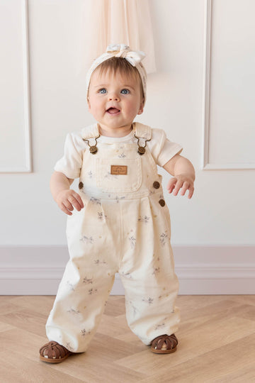 Blair Overall - Playful Kittens Whisper White Large Childrens Overall from Jamie Kay Australia