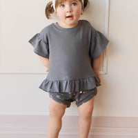 Organic Cotton Ivy Shortie - Simone Lava Childrens Short from Jamie Kay Australia