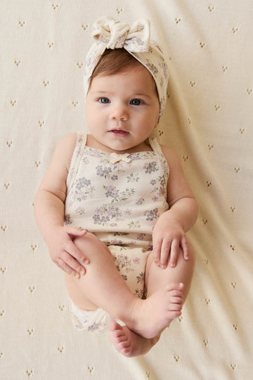 Organic Cotton Bridget Singlet Bodysuit - Selena Tofu Childrens Bodysuit from Jamie Kay Australia