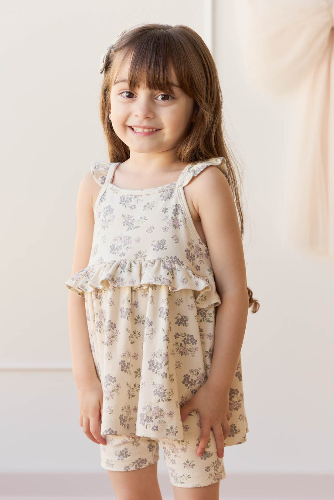 Organic Cotton Everyday Bike Short - Selena Tofu Childrens Short from Jamie Kay Australia