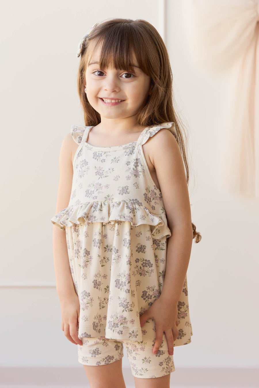 Organic Cotton Everyday Bike Short - Selena Tofu Childrens Short from Jamie Kay Australia