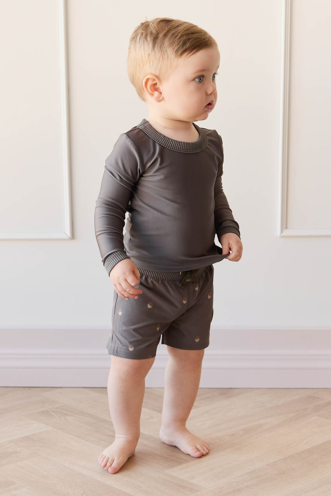 Liam Swim Vest - Acorn Wolf Childrens Swimwear from Jamie Kay Australia