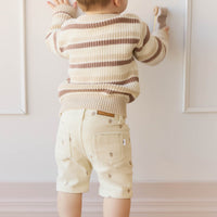 Noah Short - Acorns Tofu Natural Childrens Short from Jamie Kay Australia