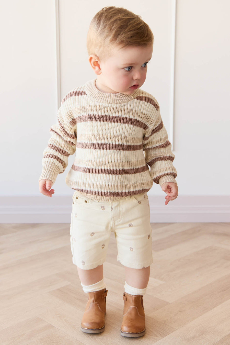 Leon Jumper - Jacapo Stripe Childrens Jumper from Jamie Kay Australia