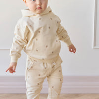 Organic Cotton Erol Hoodie - Acorns Whitecap Gray Childrens Top from Jamie Kay Australia