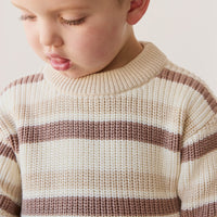 Leon Jumper - Jacapo Stripe Childrens Jumper from Jamie Kay Australia