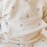 Organic Cotton Erol Hoodie - Acorns Whitecap Gray Childrens Top from Jamie Kay Australia