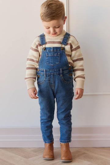 Jordie Overall - Mid Wash Denim Childrens Overall from Jamie Kay Australia