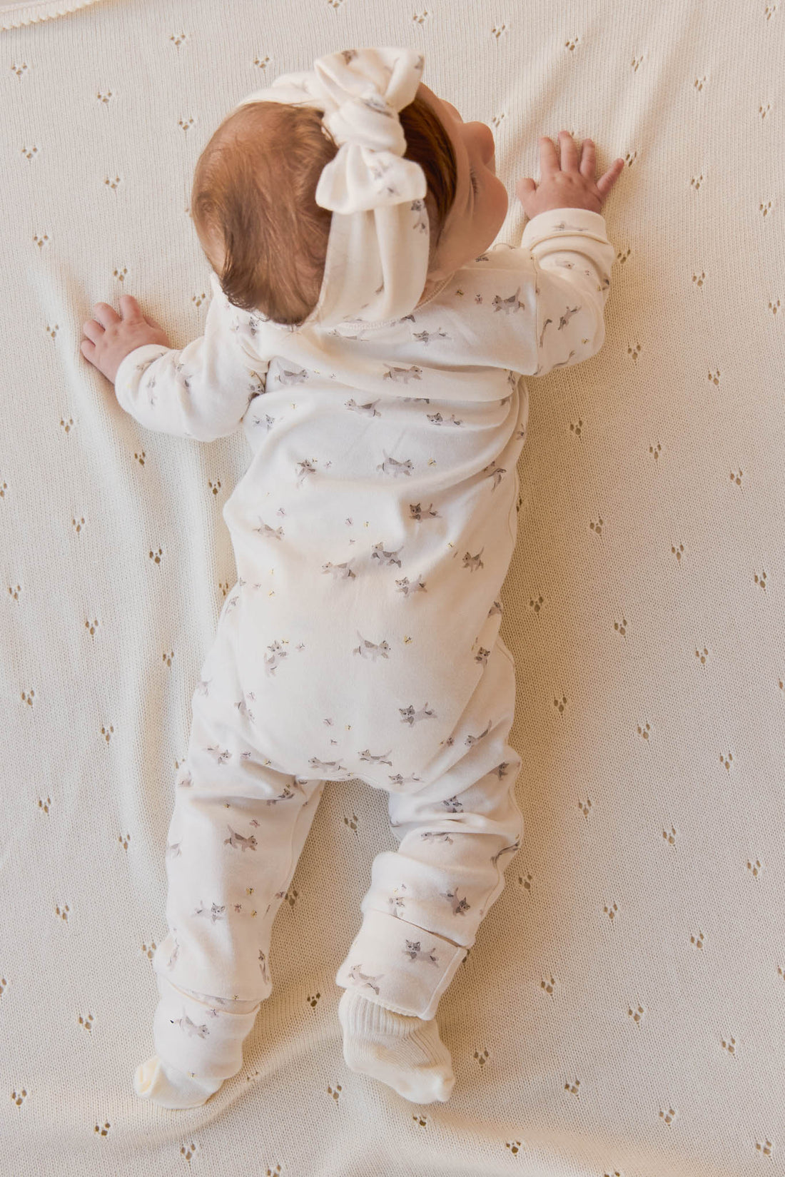 Organic Cotton Frankie Onepiece - Playful Kittens Childrens Onepiece from Jamie Kay Australia