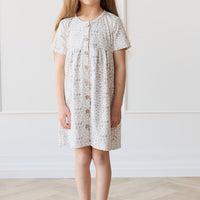 Organic Cotton Lola Dress - Fifi Lilac Childrens Dress from Jamie Kay Australia