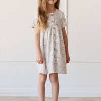 Organic Cotton Lola Dress - Fifi Lilac Childrens Dress from Jamie Kay Australia