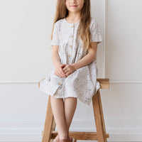 Organic Cotton Lola Dress - Fifi Lilac Childrens Dress from Jamie Kay Australia