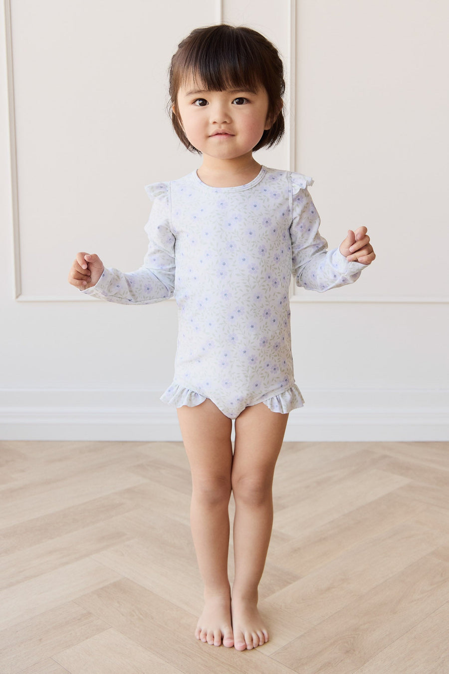 Lily Swimsuit - Emmy Lilac Childrens Swimwear from Jamie Kay Australia