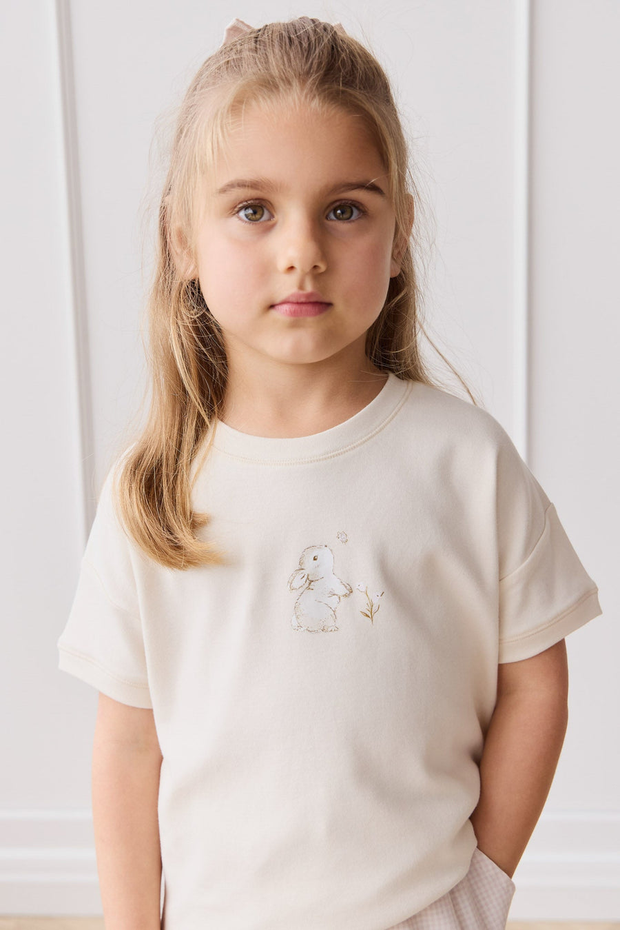 Pima Cotton Mimi Top - Cloud Carissa Childrens Top from Jamie Kay Australia