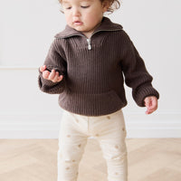 James Half Zip Jumper - Wolf Childrens Jumper from Jamie Kay Australia