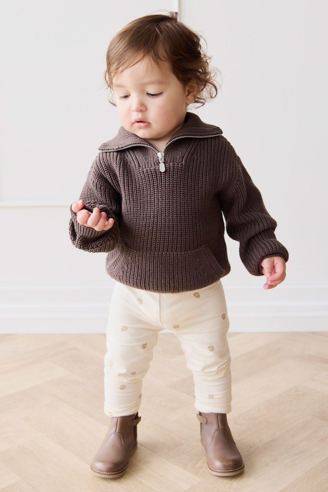 Organic Cotton Everyday Legging - Acorns Tofu Childrens Legging from Jamie Kay Australia