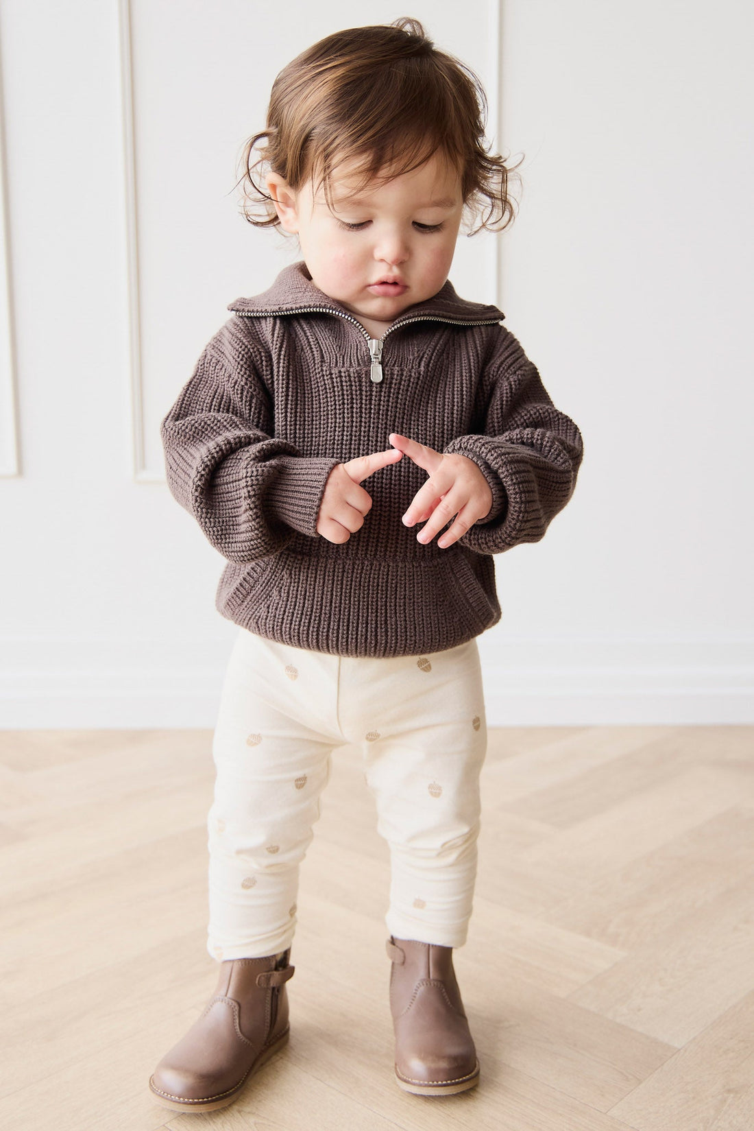 Organic Cotton Everyday Legging - Acorns Tofu Childrens Legging from Jamie Kay Australia