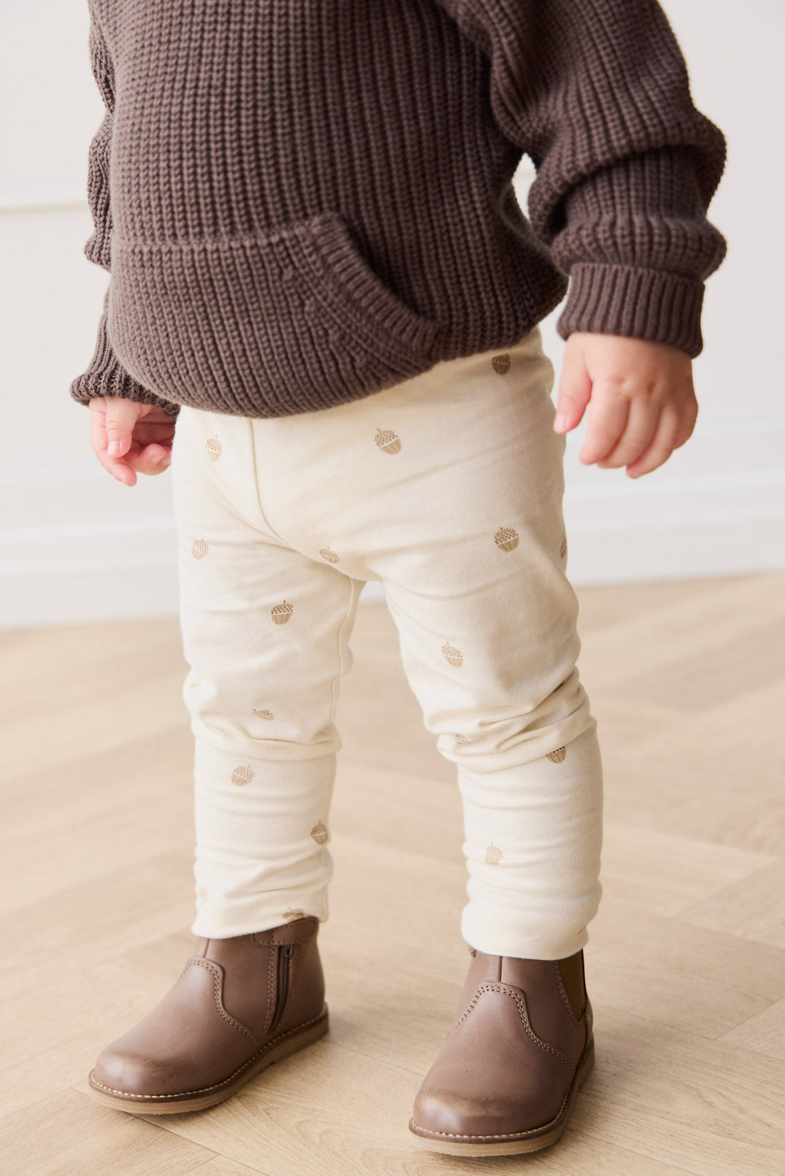 Organic Cotton Everyday Legging - Acorns Tofu Childrens Legging from Jamie Kay Australia