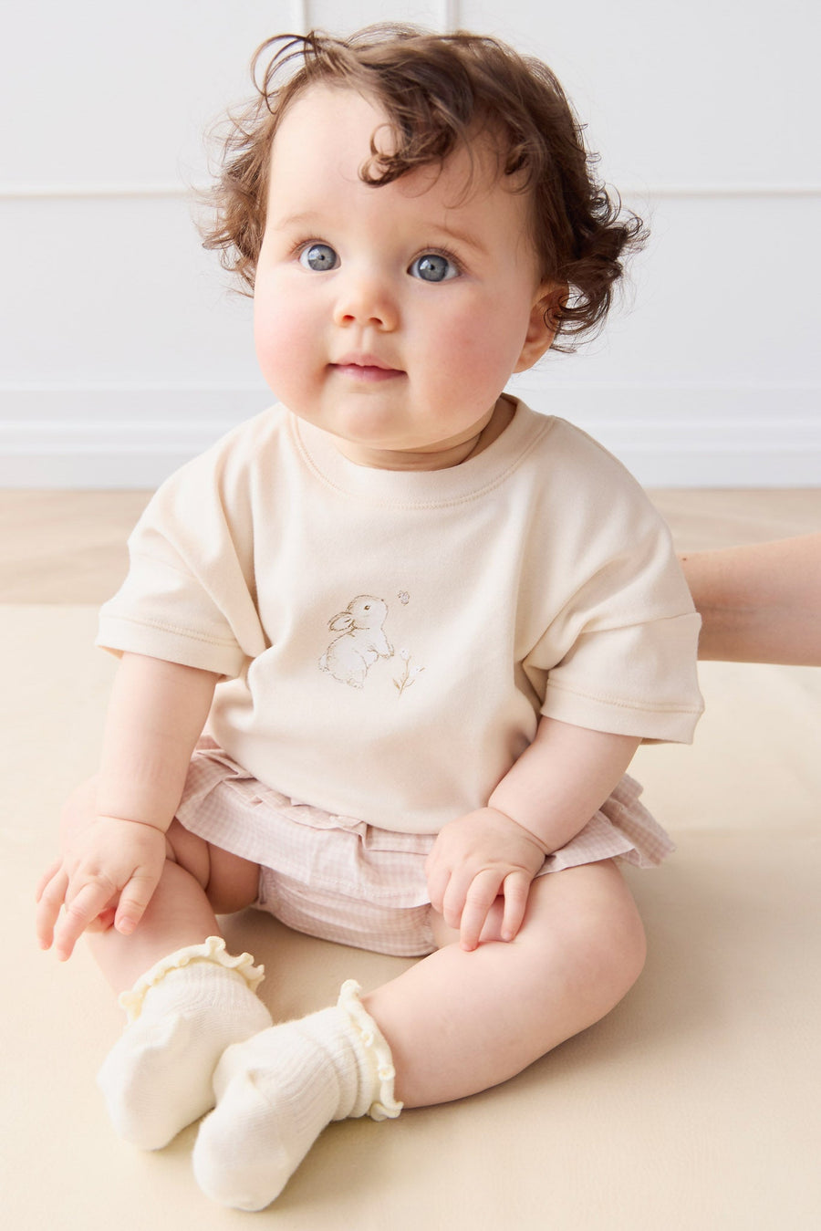 Pima Cotton Mimi Top - Cloud Carissa Childrens Top from Jamie Kay Australia