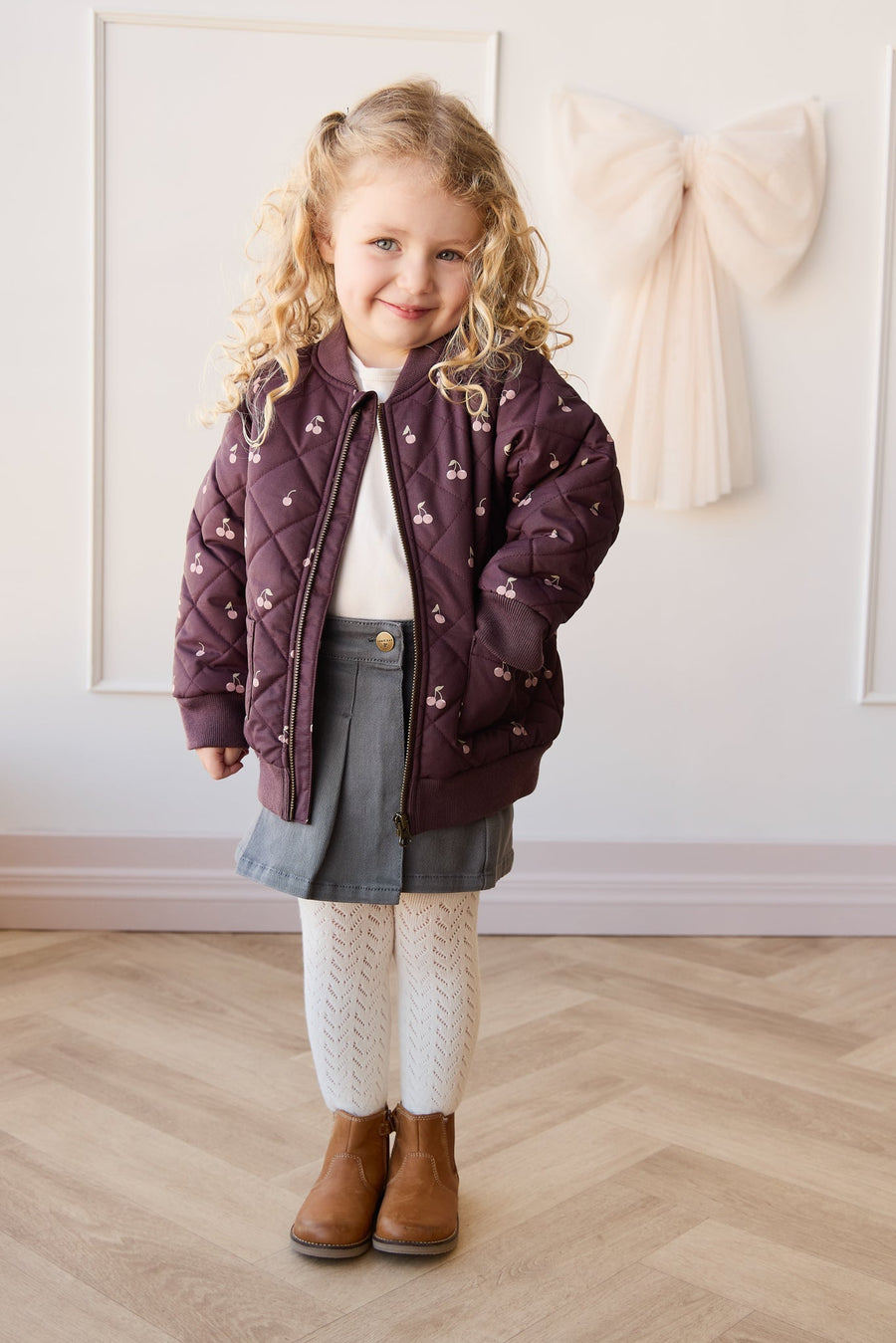 Cammy Jacket - Cherry Love Lava Childrens Jacket from Jamie Kay Australia