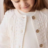 Francoise Cardigan - Parisian Fleck Childrens Cardigan from Jamie Kay Australia