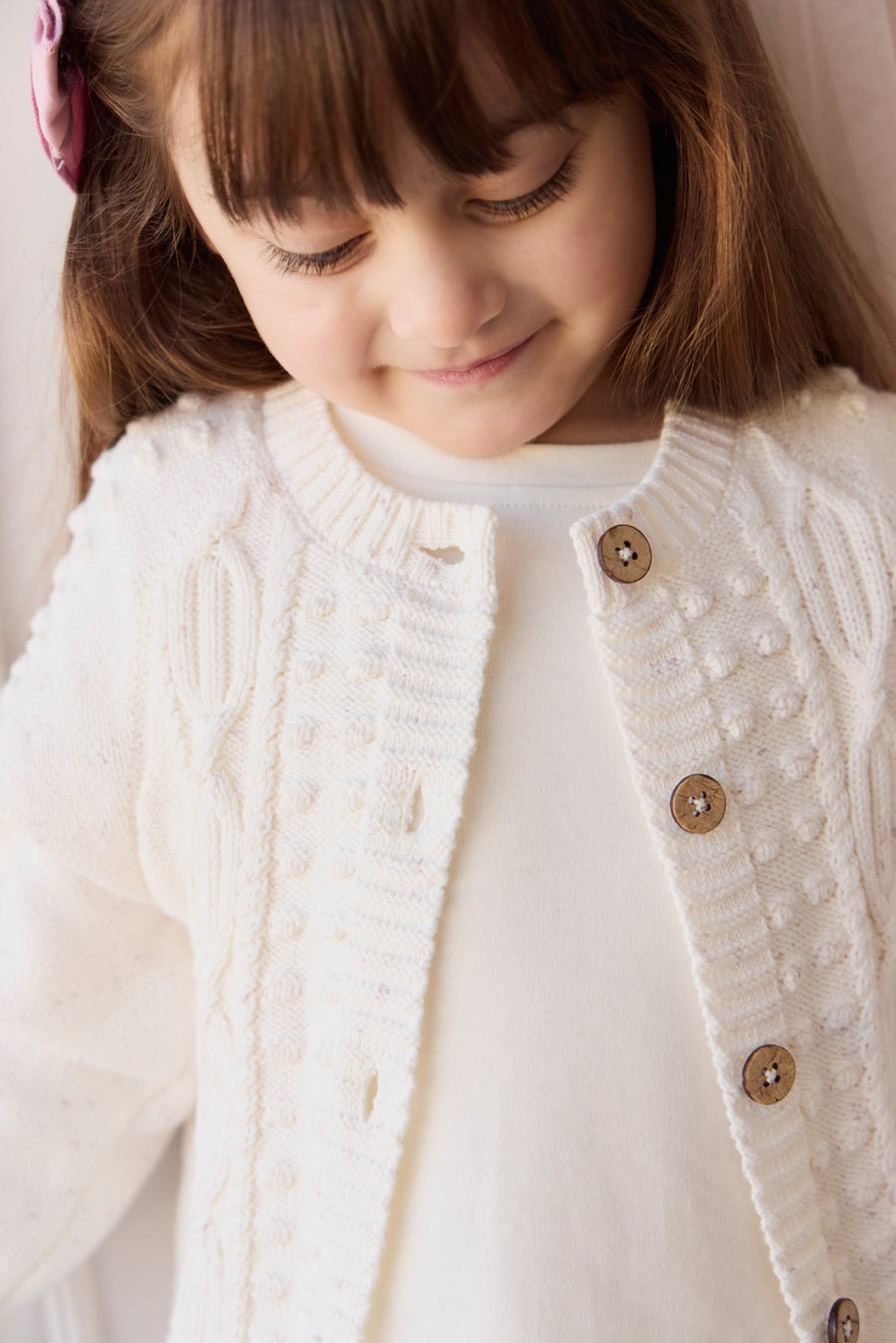 Francoise Cardigan - Parisian Fleck Childrens Cardigan from Jamie Kay Australia