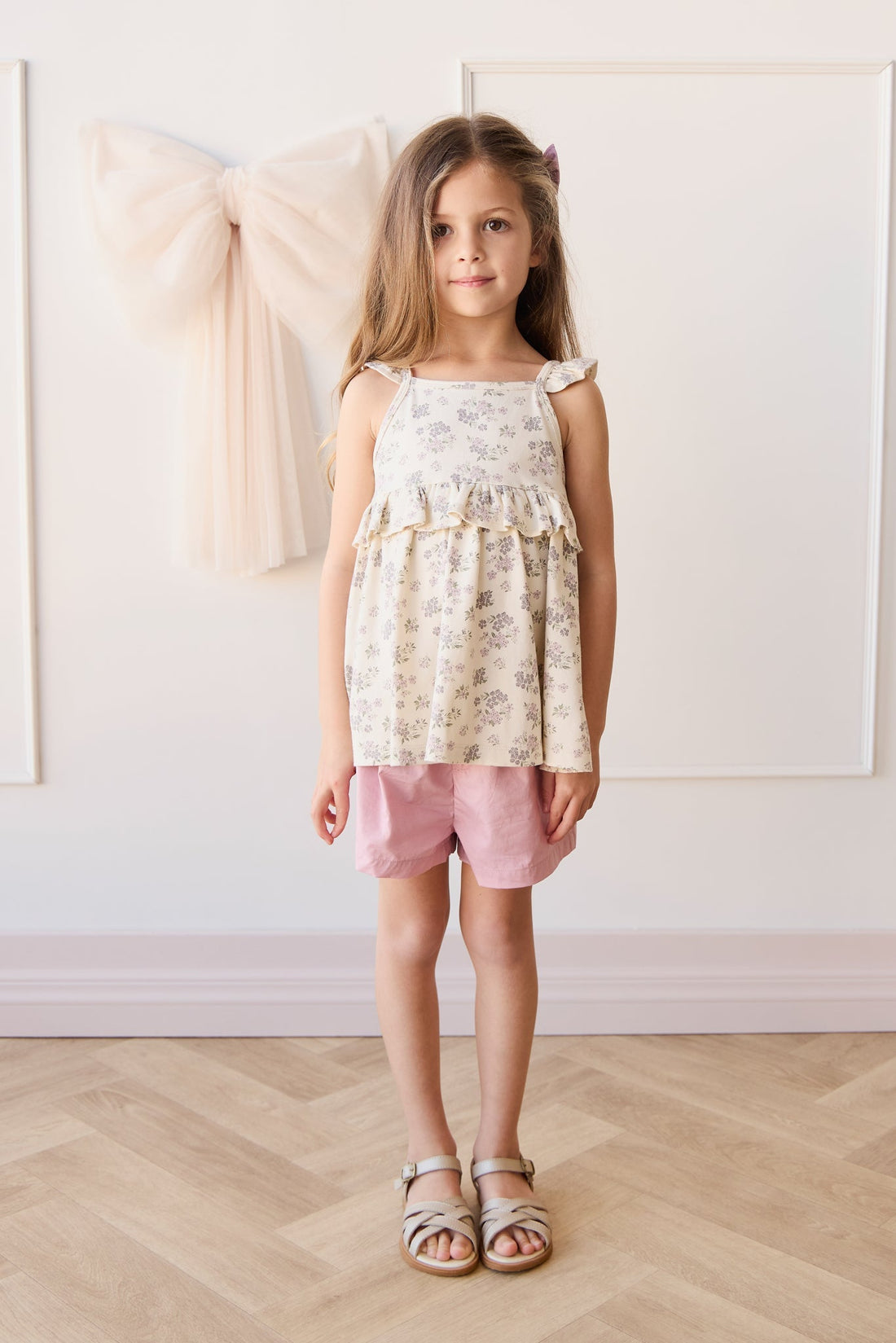 Organic Cotton Neve Short - Flora Childrens Short from Jamie Kay Australia