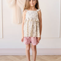 Organic Cotton Neve Short - Flora Childrens Short from Jamie Kay Australia