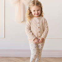 Livvy Cardigan - Light Oatmeal Marle Childrens Cardigan from Jamie Kay Australia