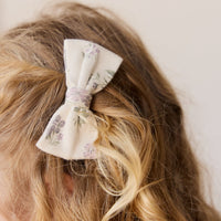 Organic Cotton Noelle 2pk Bow - Selena Tofu Childrens Hair Bow from Jamie Kay Australia