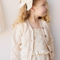 Alya Cardigan - Alya Embroidery Childrens Cardigan from Jamie Kay Australia