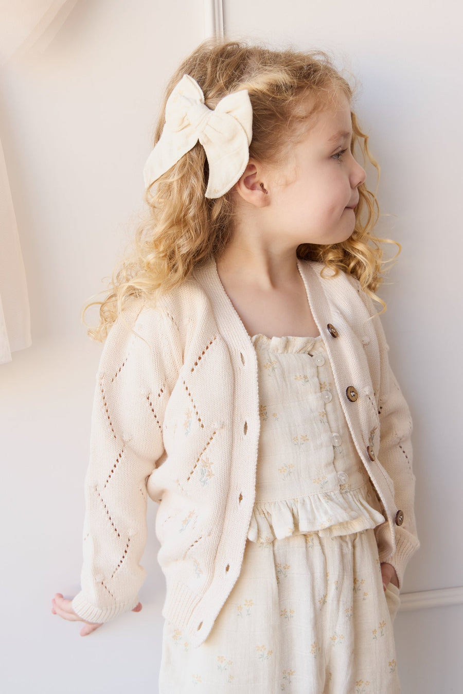 Alya Cardigan - Alya Embroidery Childrens Cardigan from Jamie Kay Australia