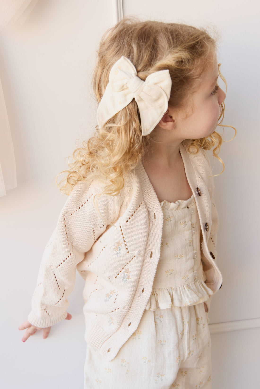 Alya Cardigan - Alya Embroidery Childrens Cardigan from Jamie Kay Australia