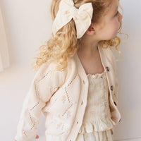 Alya Cardigan - Alya Embroidery Childrens Cardigan from Jamie Kay Australia