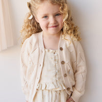 Alya Cardigan - Alya Embroidery Childrens Cardigan from Jamie Kay Australia