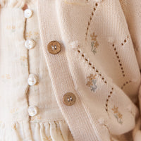 Alya Cardigan - Alya Embroidery Childrens Cardigan from Jamie Kay Australia