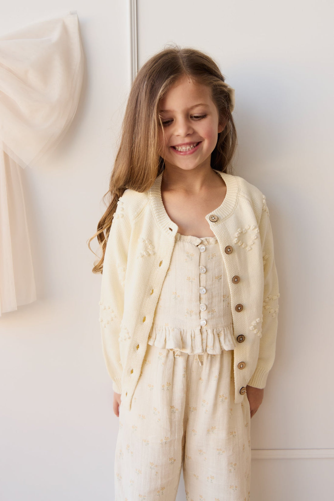 Gracie Cardigan - Popcorn Childrens Cardigan from Jamie Kay Australia