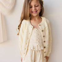 Gracie Cardigan - Popcorn Childrens Cardigan from Jamie Kay Australia