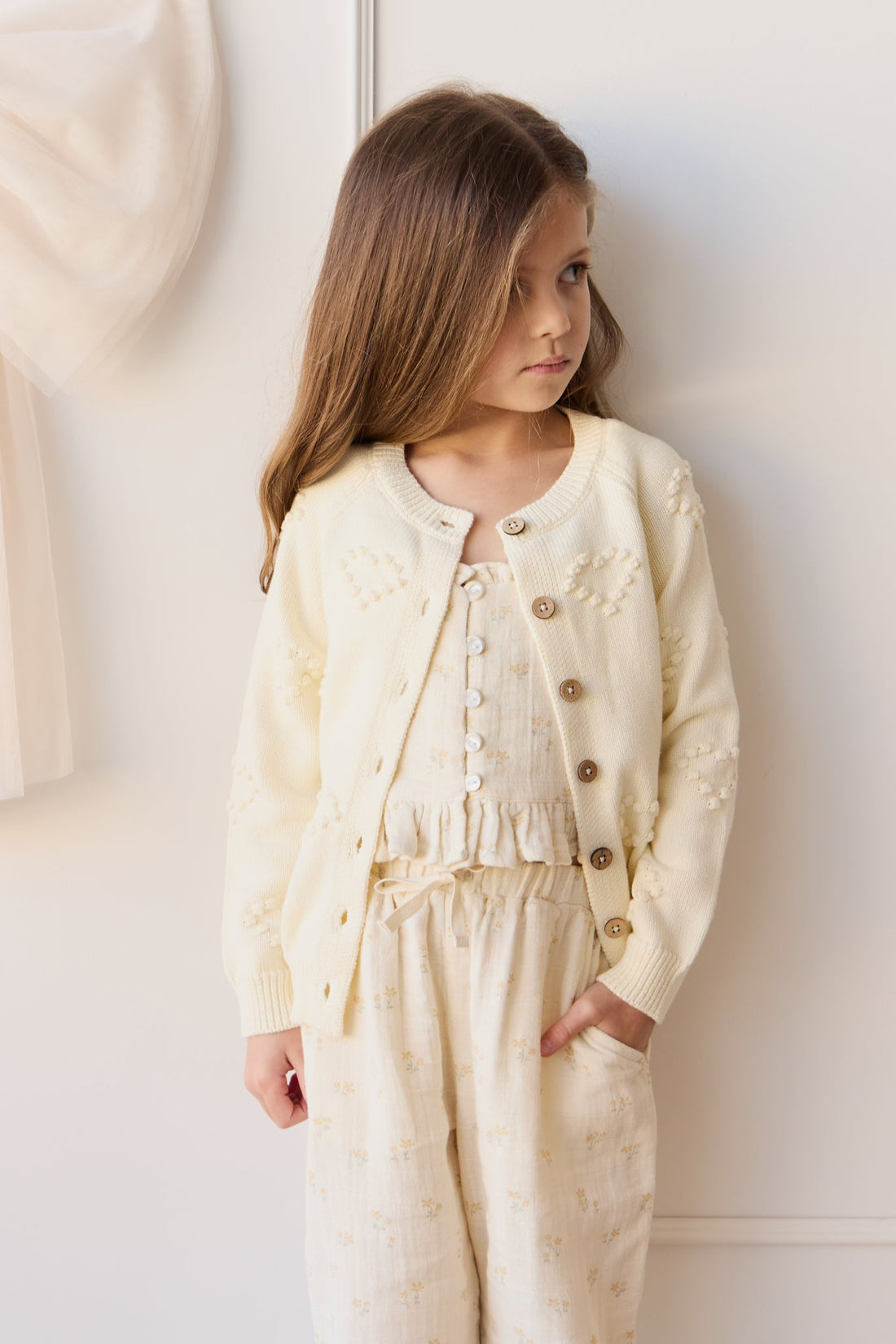 Gracie Cardigan - Popcorn Childrens Cardigan from Jamie Kay Australia