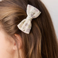 Organic Cotton Noelle 2pk Bow - Selena Tofu Childrens Hair Bow from Jamie Kay Australia