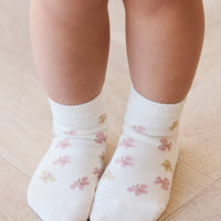 Harlow Sock - Playful Butterflies Childrens Sock from Jamie Kay Australia