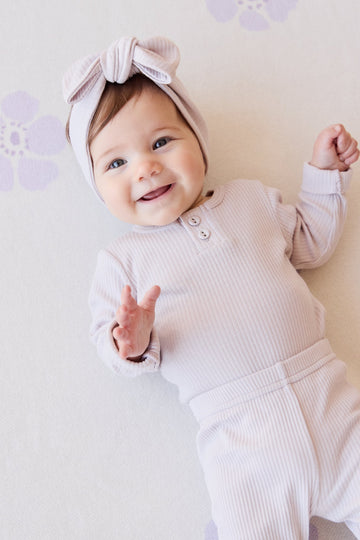 Organic Cotton Modal Long Sleeve Bodysuit - Luna Childrens Bodysuit from Jamie Kay Australia