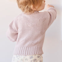 Sienna Cardigan - Violet Tint Childrens Cardigan from Jamie Kay Australia