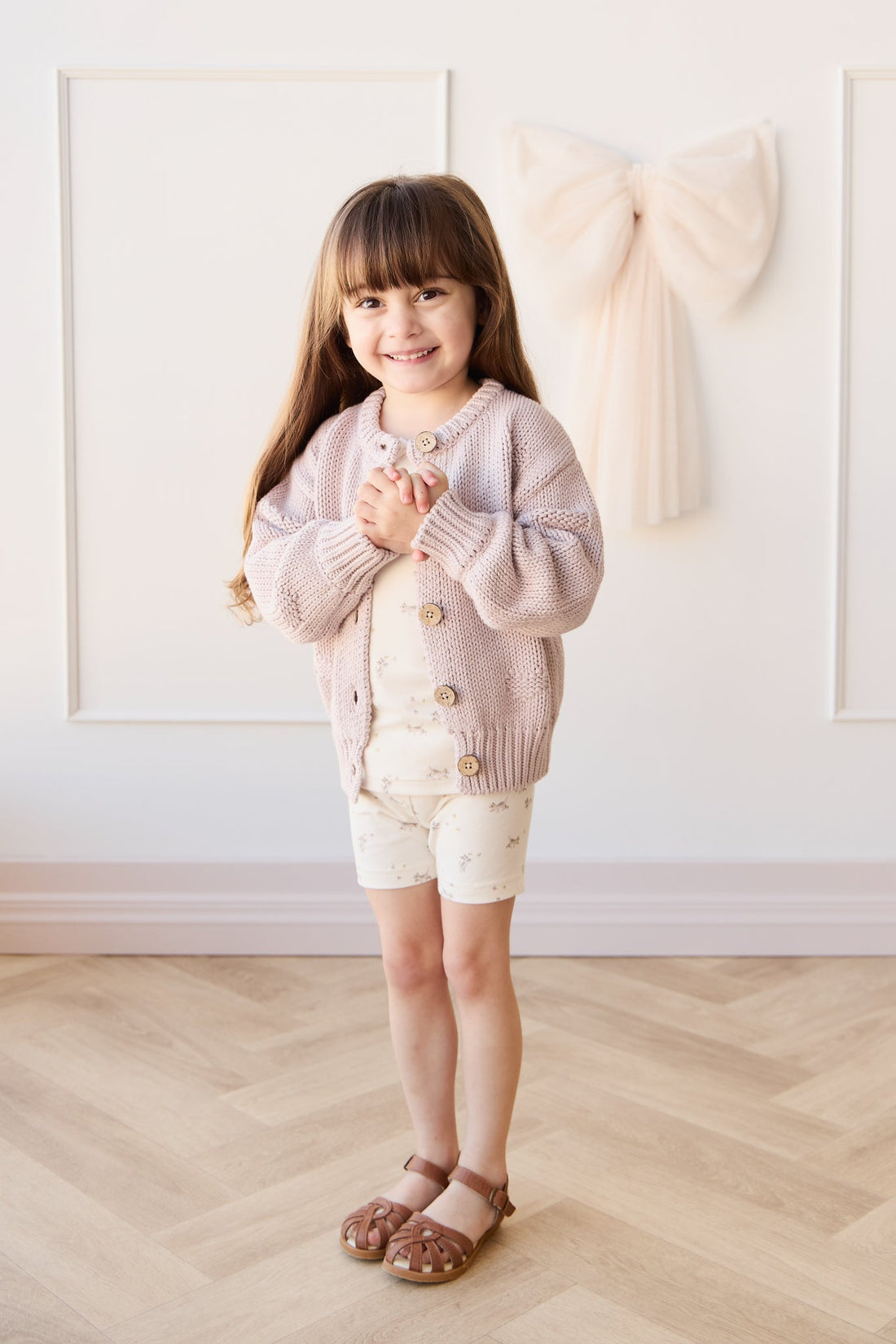 Sienna Cardigan - Violet Tint Childrens Cardigan from Jamie Kay Australia